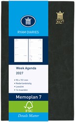 Agenda 2027 Ryam Memoplan 7 Mundior 7d/2p zwart 1 Stuk