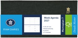 Agenda 2027 Ryam Memoplan 7 Mundior 7d/2p zwart 1 Stuk