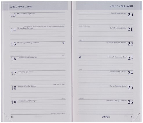 Agendavulling 2026 Brepols Breplan 7dag/1pagina 1 Stuk