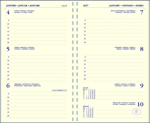 Agendavulling 2027 Ryam Memoplan 7 7d/2p 1 Stuk