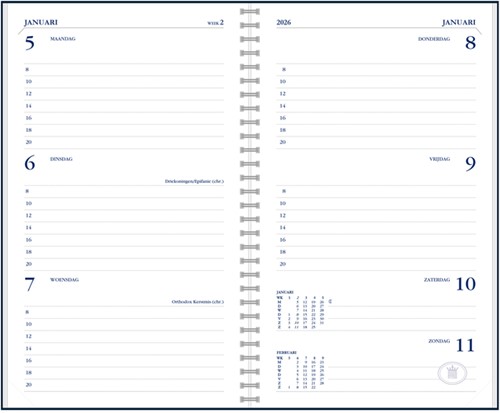 Agenda 2026 Ryam Memoplan 7 Suprema 7d/2p bordeaux 1 Stuk-3