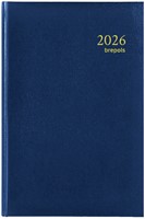 Agenda 2026 Brepols Saturnus Luxe 1d/1p blauw 1 Stuk