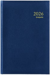Agenda 2026 Brepols Saturnus Luxe 1d/1p blauw 1 Stuk