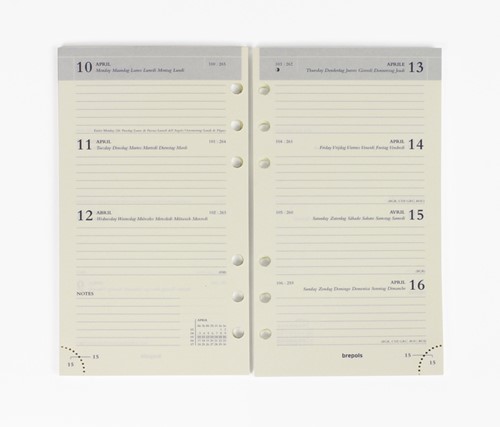 Agendavulling 2026 Brepols Brefax 17 7d/2p 1 Stuk