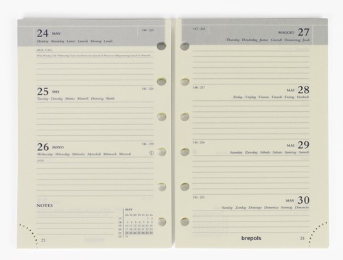 Agendavulling 2026 Brepols Brefax 27 7d/2p 1 Stuk