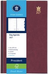 Agenda 2027 Ryam President Mundior 1d/1p bordeaux 1 Stuk