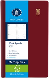 Agenda 2027 Ryam Memoplan 7 Suprema 7d/2p bordeaux 1 Stuk