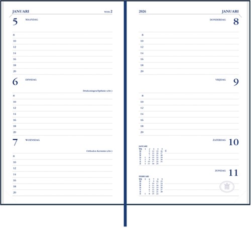 Agenda 2027 Ryam Memoplan 7 Mundior 7d/2p bordeaux 1 Stuk-2
