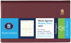 Agenda 2027 Ryam Compact Suprema 7d/2p bordeaux 1 Stuk