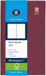 Agenda 2027 Ryam Memoplan 7 Mundior 7d/2p bordeaux 1 Stuk