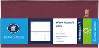 Agenda 2027 Ryam Memoplan 7 Mundior 7d/2p bordeaux 1 Stuk