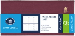 Agenda 2027 Ryam Memoplan 7 Mundior 7d/2p bordeaux 1 Stuk
