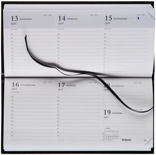 Agenda 2026 Brepols Breprint Lima 7d/2p 14mnd zw 1 Stuk-2