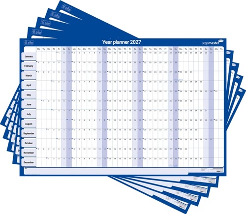 Jaarplanner 2027 Legamaster 90x60 horizon gelam 1 Stuk-2