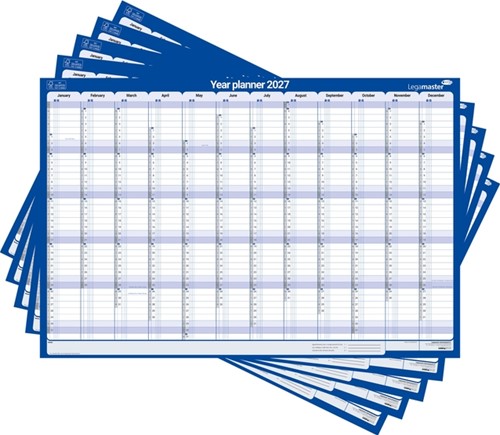 Jaarplanner 2027 LM 1 persoon 90x60cm horizontaal 1 Stuk-2