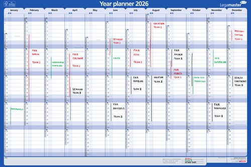 Jaarplanner 2026 LM 1 persoon 90x60cm horizontaal 1 Stuk-2
