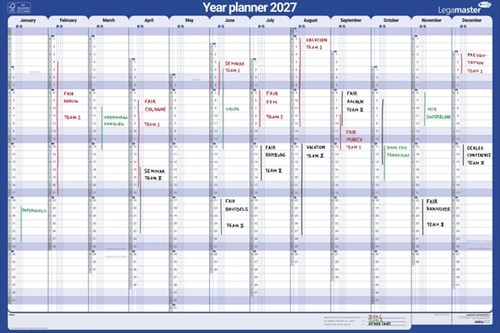 Jaarplanner 2027 LM 1 persoon 90x60cm horizontaal 1 Stuk-3