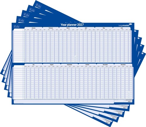 Projectplanner 2027 LM 90x60cm hor gelamineerd 1 Stuk-2