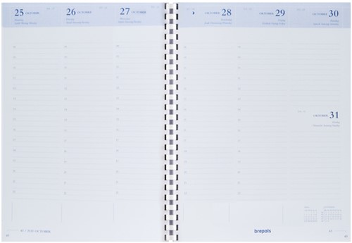 Agendavulling 2026 Brepols Timing 7d/2p spiraal wt 1 Stuk