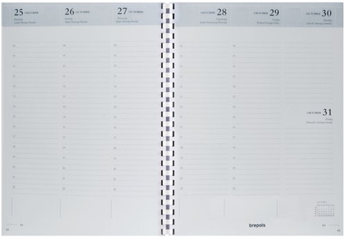 Agendavulling 2027 Brepols Timing 7d/2p spiraal wt 1 Stuk