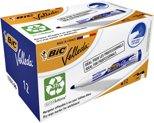Whiteboardmarker Bic 1701 rond L blauw 1 Stuk-2