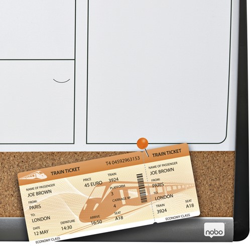 Whiteboard Nobo planner prikbord 585x430mm 1 Stuk-1