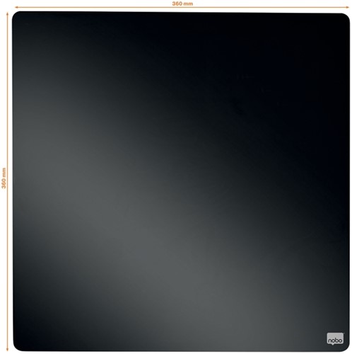 Whiteboard Nobo tegel 36x36cm zwart magnetisch 1 Stuk-3