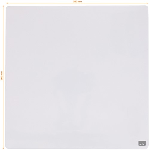 Whiteboard Nobo tegel 36x36cm wit magnetisch 1 Stuk