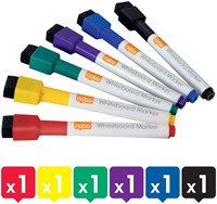 Whiteboardmarker Nobo mini assorti 6 stuks 6 Stuk-2
