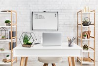 Whiteboard Nobo 58.5x43cm gewelfd 1 Stuk-1