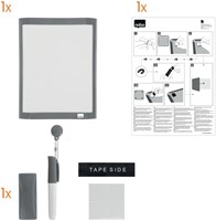 Whiteboard Nobo 21.6x28cm magnetisch assorti 1 Stuk-6