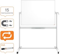 Whiteboard Nobo kantelbord mobiele 90x120cm 1 Stuk-3
