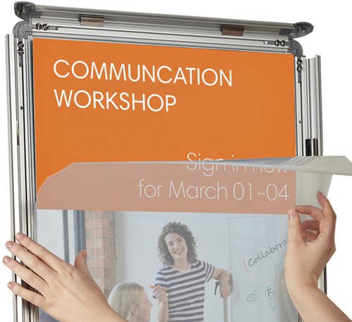 Kliklijst Nobo Essence 70x100cm aluminium 1 Stuk-3