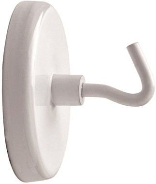 Haakmagneet MAUL 47mm 12kg wit 5 Stuk-2