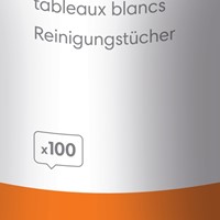 Whiteboard reinigingsdoekjes Nobo pot met 100 st 100 Stuk-2