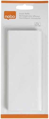 Navulling Nobo voor magn whiteboardwisser bl 10 Stuk