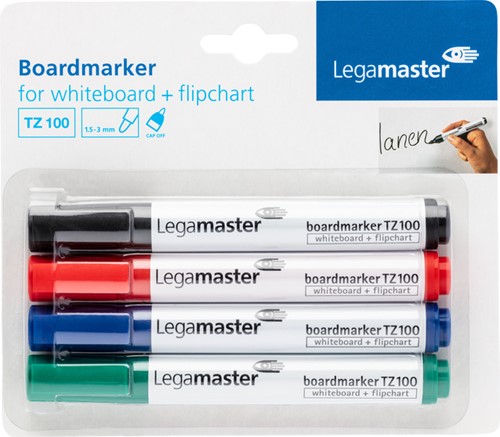 Whiteboardmarker Legamaster TZ100 2mm 4st ass 4 Stuk