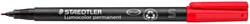 Viltstift Staedtler OHP Lumo SF 313 perm rood 1 Stuk