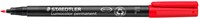 Viltstift Staedtler OHP Lumo F 318 perm rood 1 Stuk