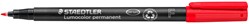 Viltstift Staedtler OHP Lumo F 318 perm rood 1 Stuk