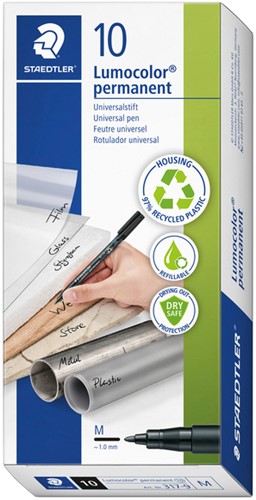 Viltstift Staedtler OHP Lumo M 317 perm zwart 1 Stuk