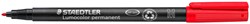 Viltstift Staedtler OHP Lumo M 317 perm rood 1 Stuk