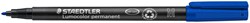 Viltstift Staedtler OHP Lumo M 317 perm blauw 1 Stuk