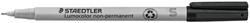Viltstift Staedtler OHP Lumo SF 311 non perm zwart 1 Stuk