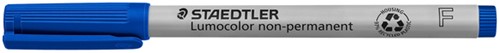 Viltstift Staedtler OHP Lumo F 316 non perm blauw 1 Stuk-2
