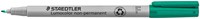 Viltstift Staedtler OHP Lumo F 316 non perm groen 1 Stuk