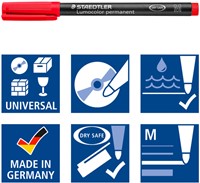 Viltstift Staedtler OHP Lumo M 317 perm wp4 4 Stuk-3