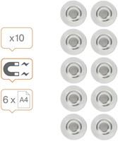 Glasbordmagneet Nobo extra sterk 32mm 10 Stuk-4