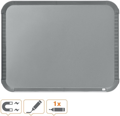 Whiteboard Nobo Slim Line 22x28cm zilver 1 Stuk-3