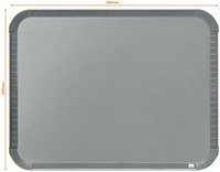 Whiteboard Nobo Slim Line 22x28cm zilver 1 Stuk-2